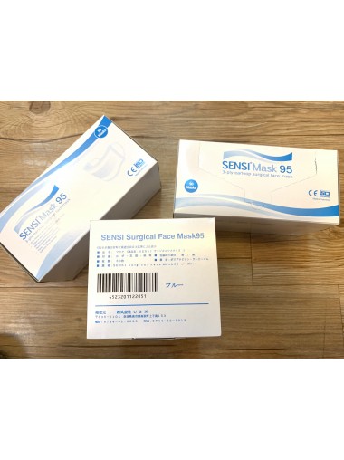 [BFE 95%] 日本版 SENSI Surgical Face Mask 95 外科口罩 (藍色)